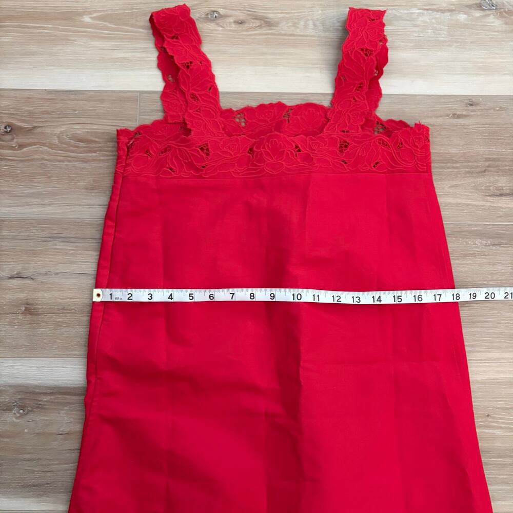 J. Crew Ondine Mini Dress Double Cotton Poplin Passion Rouge XS - Picture 7 of 11